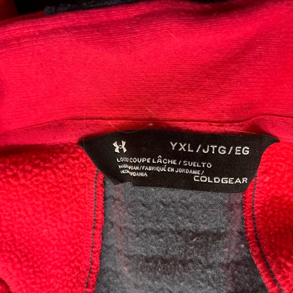 YOUTH under armour 1/4 zip fleece pullover - Picture 3 of 3